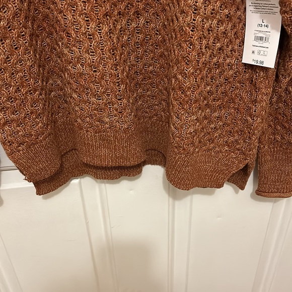 Time n True sweater nwt open weave knit 🧶 L - Picture 6 of 8